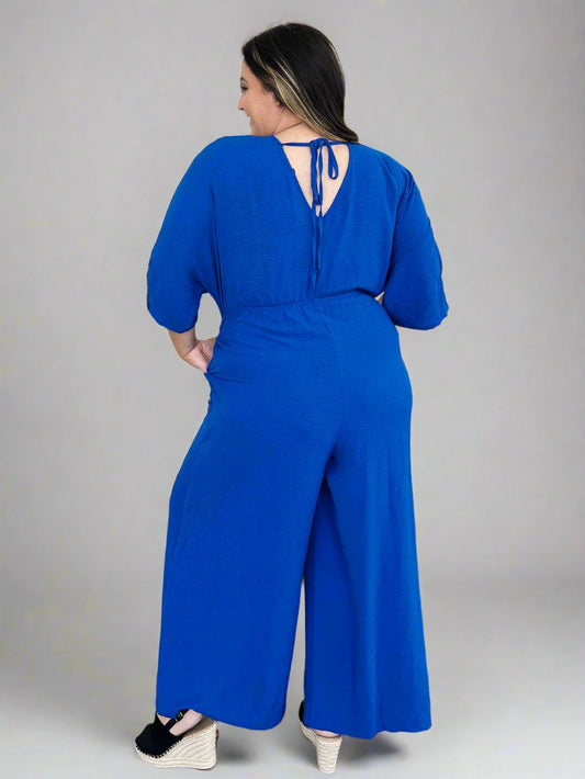 Day to Night Confidence Boost Wide Leg Jumpsuit with Pockets