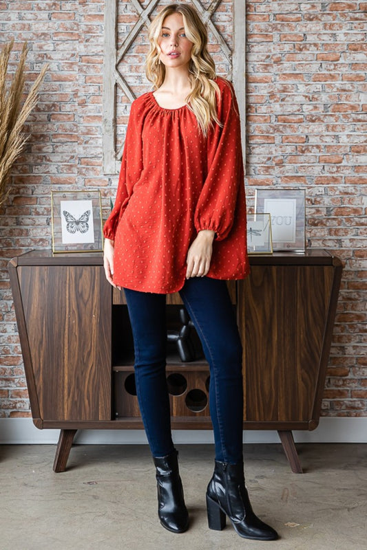 Swiss Dot Sweetheart Off Shoulder Blouse