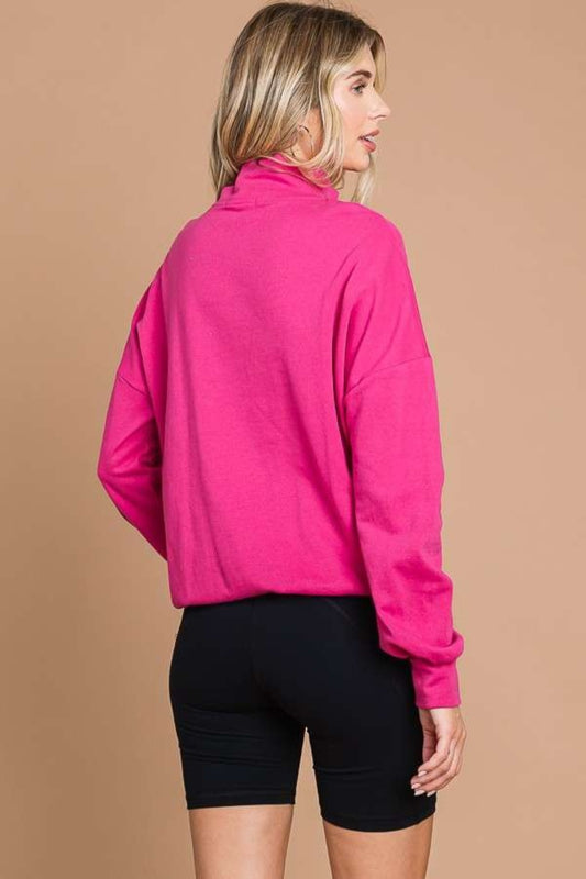 Athletic Fit Half Zip Long Sleeve Sweatshirt