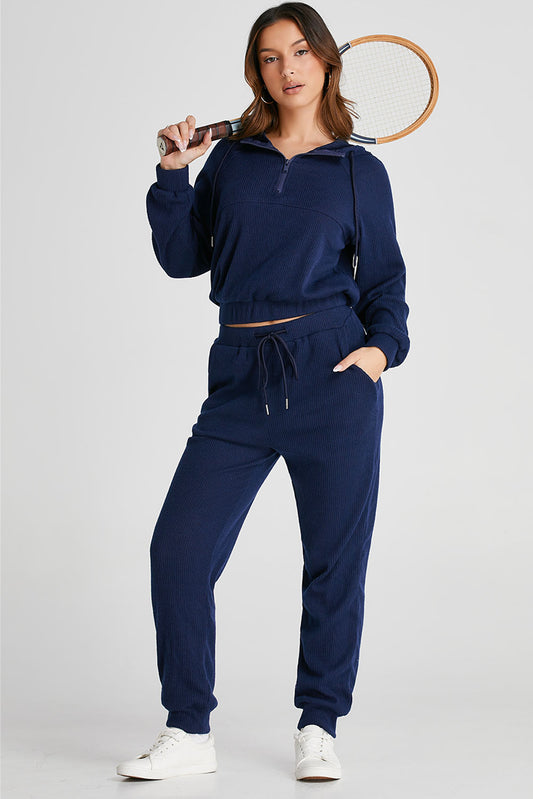 Athletic Wonder Half Zip Hoodie and Joggers Set