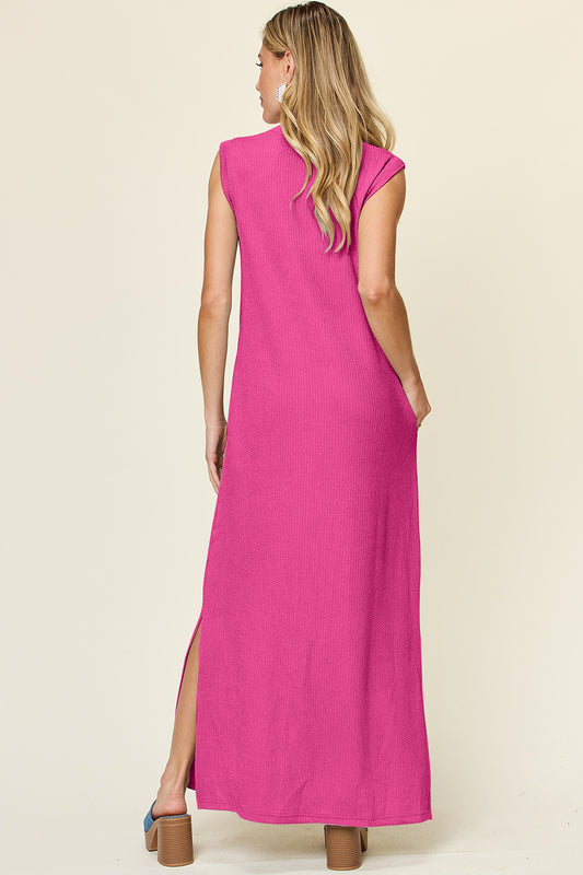 All-Day Adventure Versatile Cap Sleeve Maxi Dress with Pockets