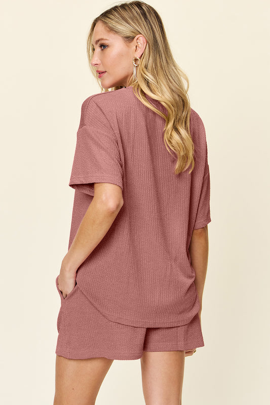 Oversized Obsession Lazy Sunday Short Sleeve and Shorts Lounge Set