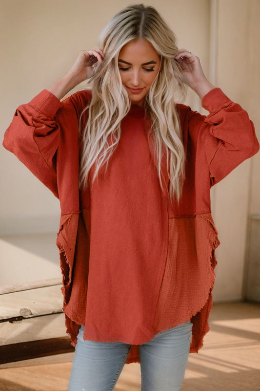 Oversized Boho Long Sleeve