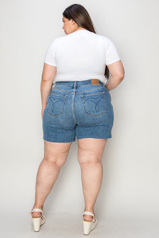 Judy Blue High Waist Slim Fit Denim Shorts