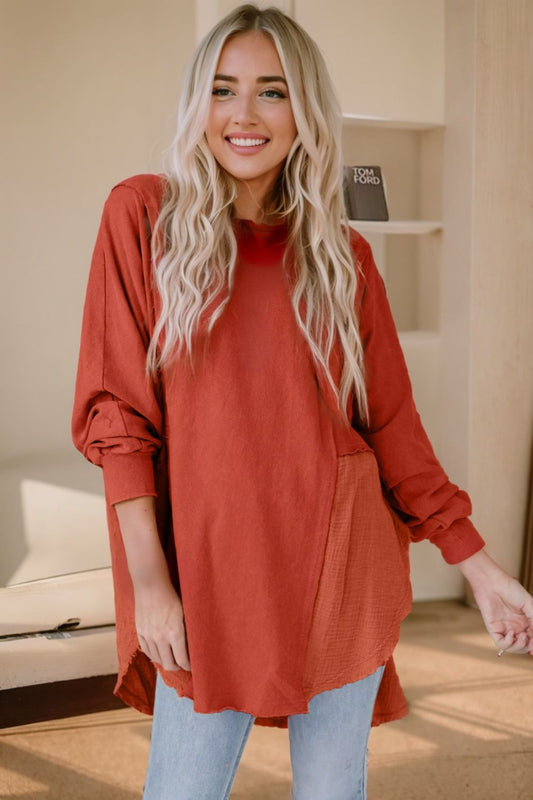 Oversized Boho Long Sleeve