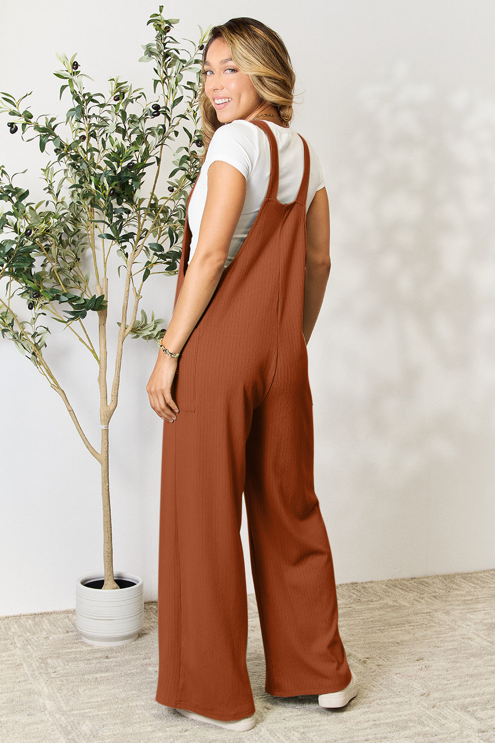 Chill Factor Relaxed Fit Wide Leg Overall with Pockets