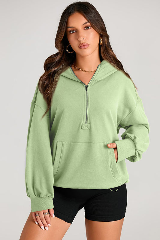 Bold Sass Half Zip Hooded Sweatshirt